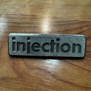 Alfa Romeo Factory S3 SPIDER 2.0 TRUNK SPOILER EMBLEM "Injection" Rare